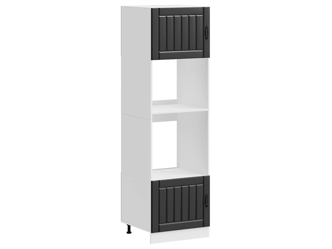 Oven Cabinet, Oven Cabinets Vidaxl Preto Madeira Processada (n/a)