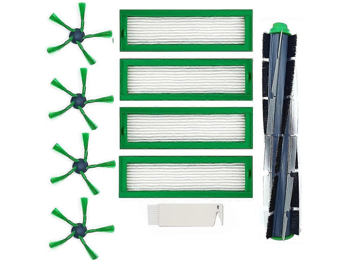 Compatibilidade Escova Rolo Escovas Laterais Filtro Hepa Compatível Vorwerk Kobold Vr200 Vr300 Robô Aspirador De Pó