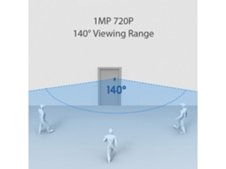 Timbre de Porta Inteligente com Câmera Wifi e Sensor de Movimento | S/MARCA