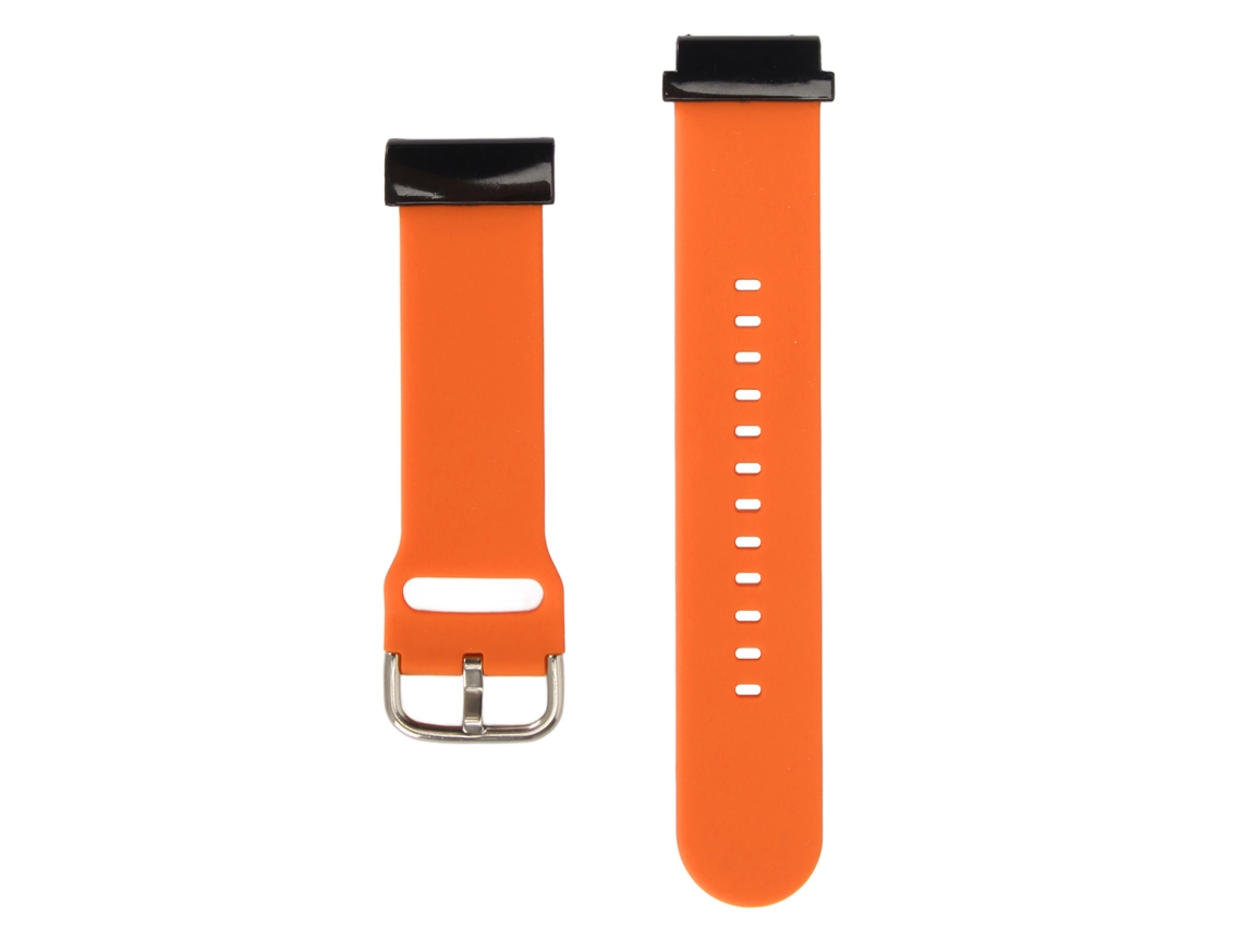 Pulseira de Silicone para Fenix 7x 6x 5x Vertix 2 Ajustável 26mm Laranja