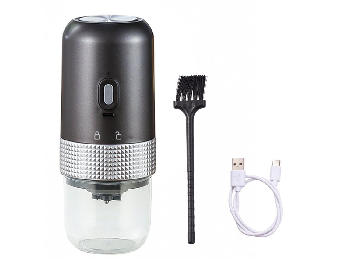 Máquina De Moer Café Elétrica Portátil Recarregável Usb Ajustável