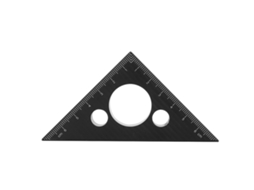 Règua Triangular de Alumínio 45° Espessada S/MARCA