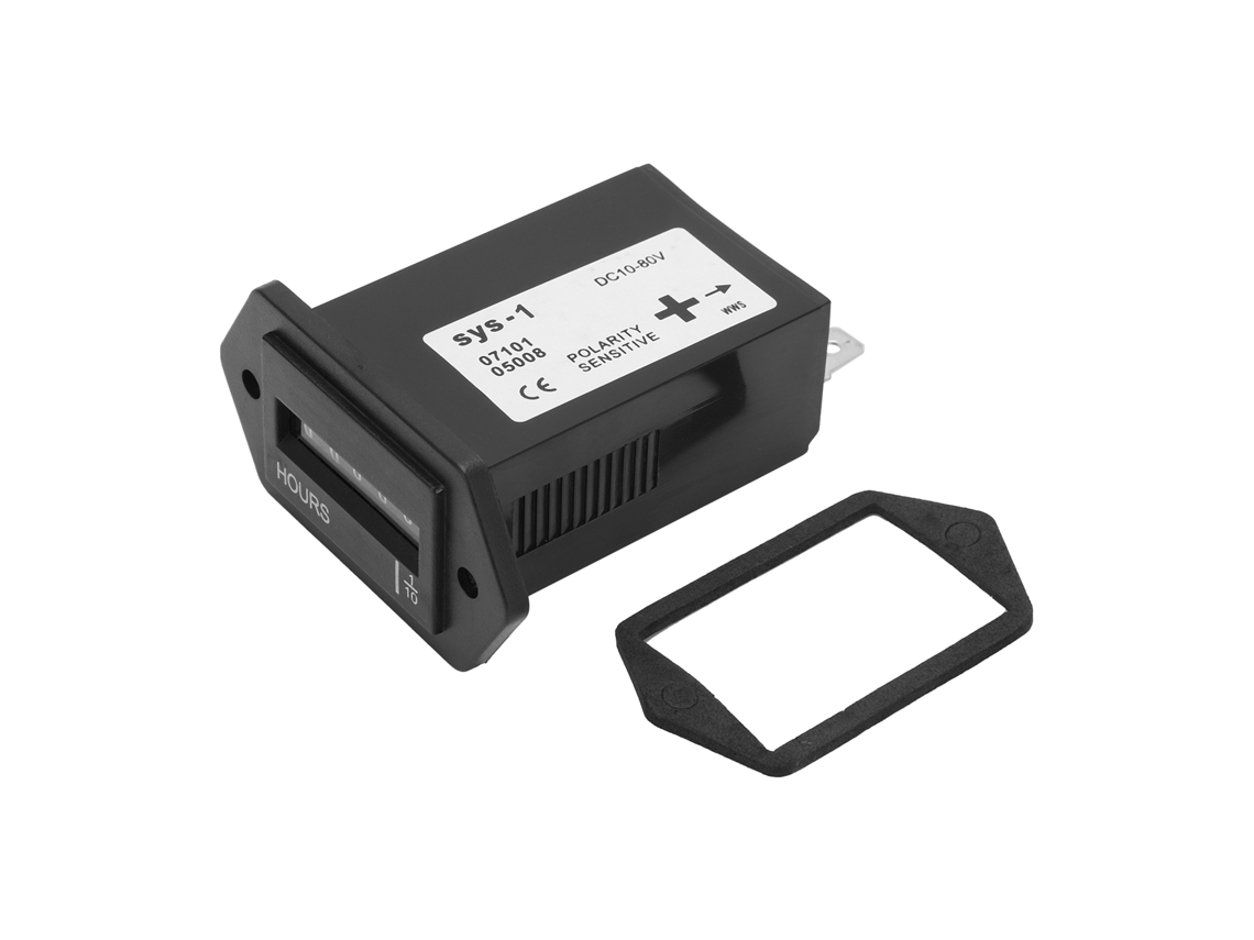 Cronômetro Eletrônico de Quartzo Sys1 Medidor de Horas Industrial Selado Totalmente Multifuncional Dc 10 80v