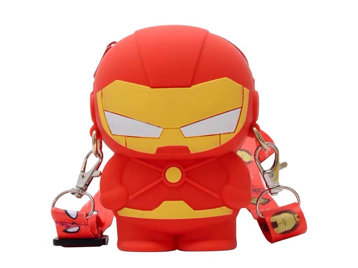 Carteira de Moedas Infantil Cute Silicone Forma Tridimensional Desenho Animado com Corda