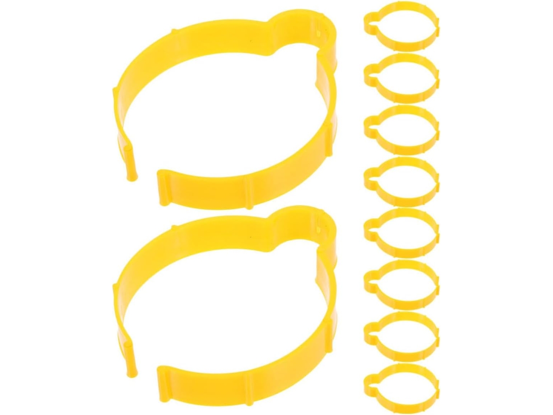 Conjunto De 10 Peças Ferramentas Para Fixação Rolos Vinil Automotivo Clispeed, Em Plástico Amarelo, Com Acabamento