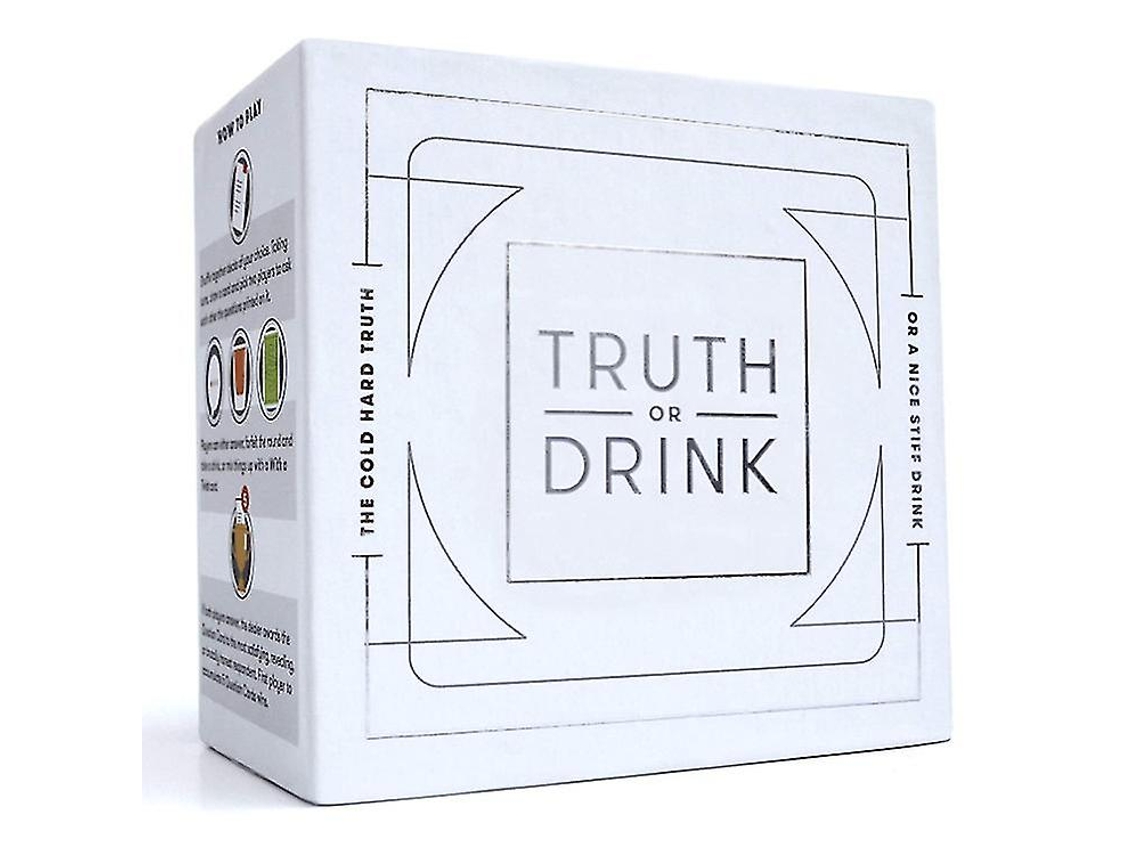 Jogo de Cartas Truth Or Drink Adult Casual Party Game Card High Quality (Idade Mínima: 3 Anos - Dificuldade: Intermédia)