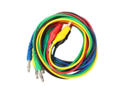 Fio de Teste Adaptador Plugue Banana 4mm para Clipa de Jacaré 10mm com Cabo de Sonda | S/MARCA