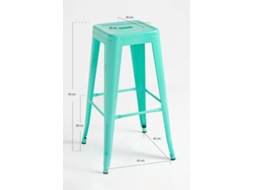 Pack 2 Bancos Torix Altos 76 Cm - Verde Hortelã