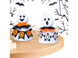 Conjunto De 2 Bonecos Decorativos De Tecido Com Tema De Fantasmas Para O Halloween |