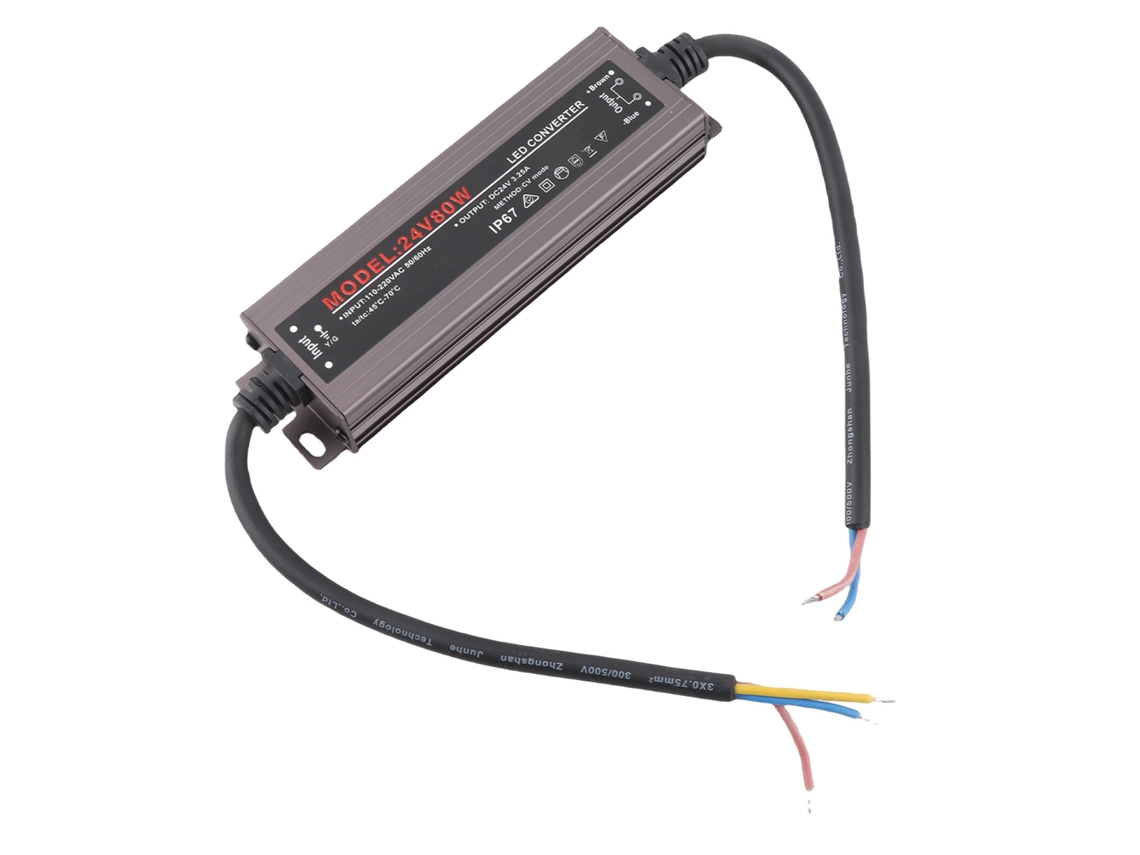 Laxiscreed Fonte De Alimentação Led 80w Ultra-fina E Waterproof Para Ac 110-250v