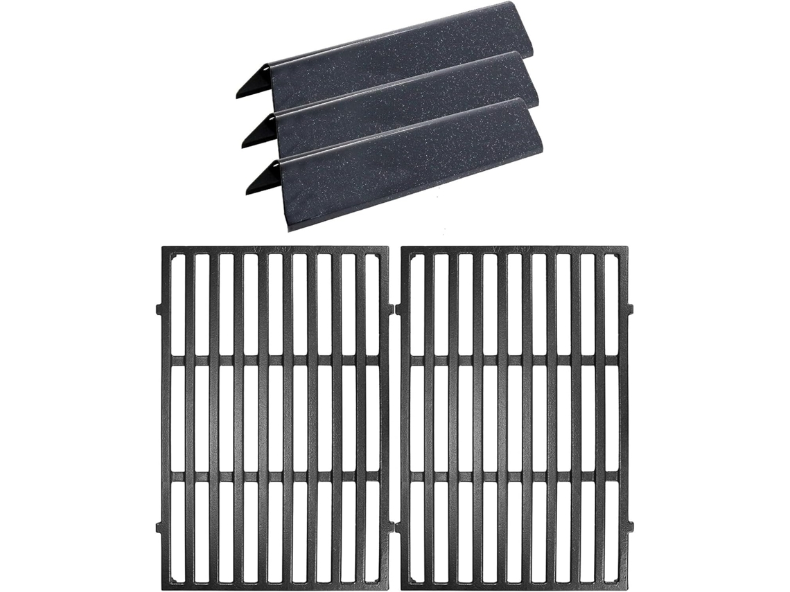 Barra De Sabor De 15 Polegadas E Grelhas De 17 Polegadas Para Churrasqueiras Weber Spirit E210 E220 S210 E S220 (com Botões