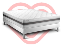 Conjunto Vitalmemo Back 130 X 200 Cm Somier Kit Branco