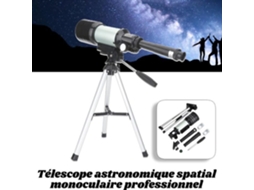 Telescópio Astronômico com Duas Oculares Profissionais de Ampliação Diferente com Tripé Lia-7043059912637 HURRISE