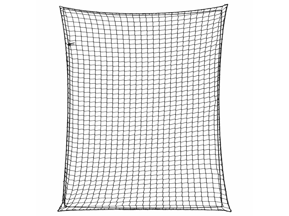 Vidaxl Rede Para Reboque Com Corda Elástica 3x2,5 M Pp Preto