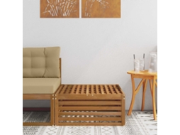 Vidaxl Pufe Para Exterior Natural 79 X 79 X 37 Cm