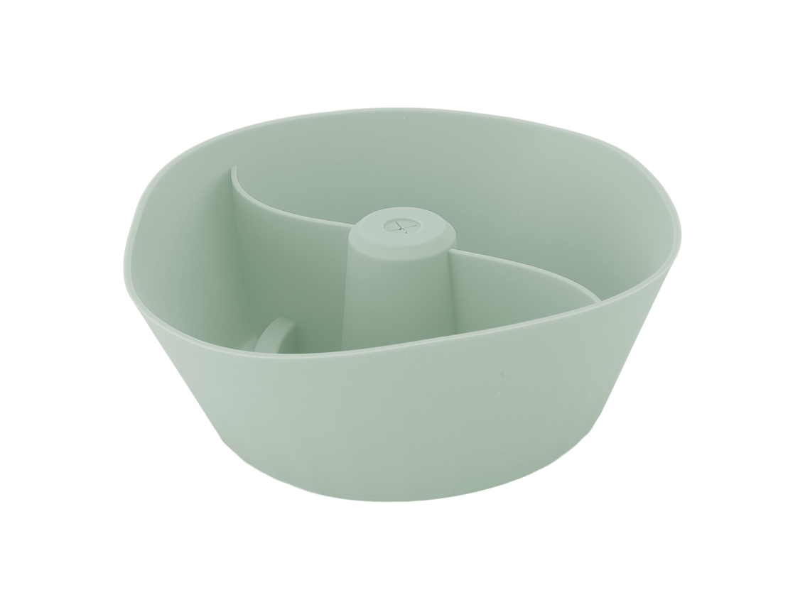 Bandeja De Petiscos Para Copo Reutilizável Anti-transbordamento Em Silicone Com Grande Capacidade Acessório Para Copo Verde Menta