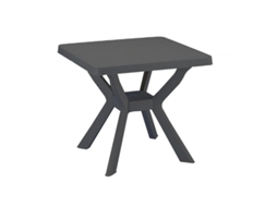 Mesa resina nilo antracita 79x79 cm