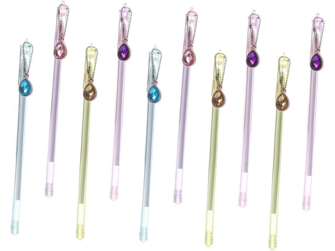 Conjunto De 10 Peças Com Canetas Em Gel, Rollerball E Papel Para