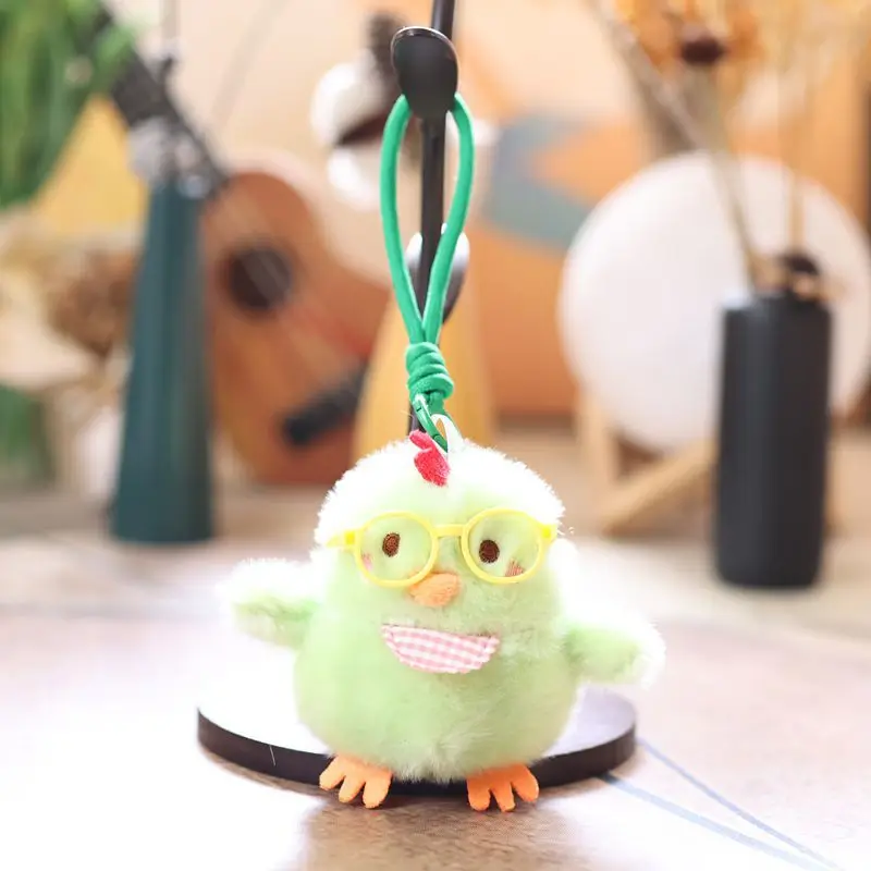 Chaveiro de Pelúcia de Pintinho Fofo, Macio e Macio, Enfeite para Bolsa MDUG (estilo 5)