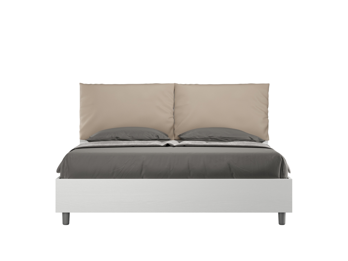 Estrado Sem Imitação Cinza Pomba Egos ITYHOME Pele Castanho (220x50x110cm)