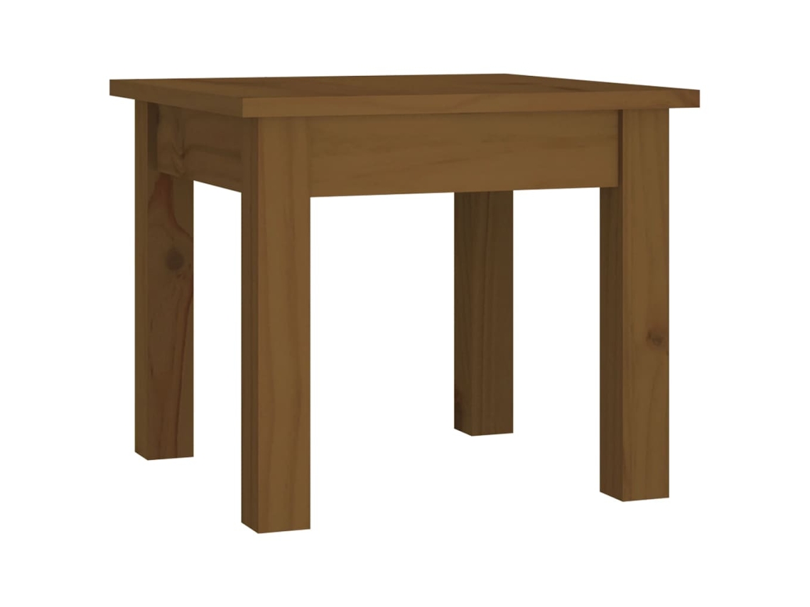 Mesa de Centro 35x35x30 Cm Pinho Maciço Castanho Mel MAISON EXCLUSIVE