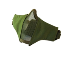 Vlrla-protector Facial De Malla De Acero Media Cara Oxford Transpirable Para Juegos Cs Exterior Verde