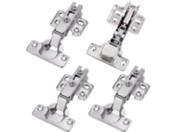 Dobradiças De Fechamento Suave Para Armários, Conjunto De 4 Peças Em Aço Inoxidável, Dobradiças Hidráulicas Para Portas