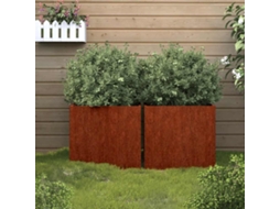 Vidaxl Vasos/floreiras 2 Pcs 49x47x46 Cm Aço Corten