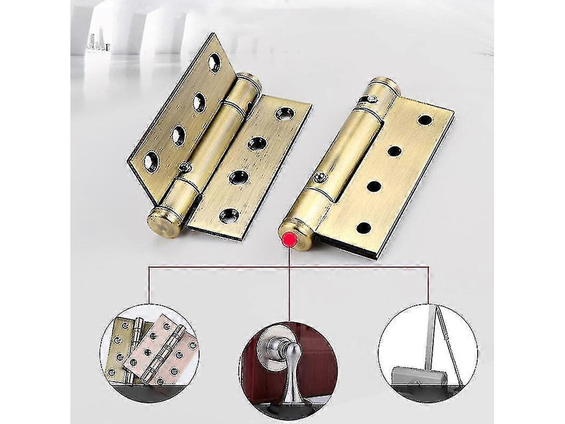 Bisagra de mola para porta invisível, fechamento automático, amortecimento de damping, bronze verde | S/MARCA