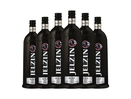 Licores JELZIN Pure Black (0.7 L - 6 Unidades)
