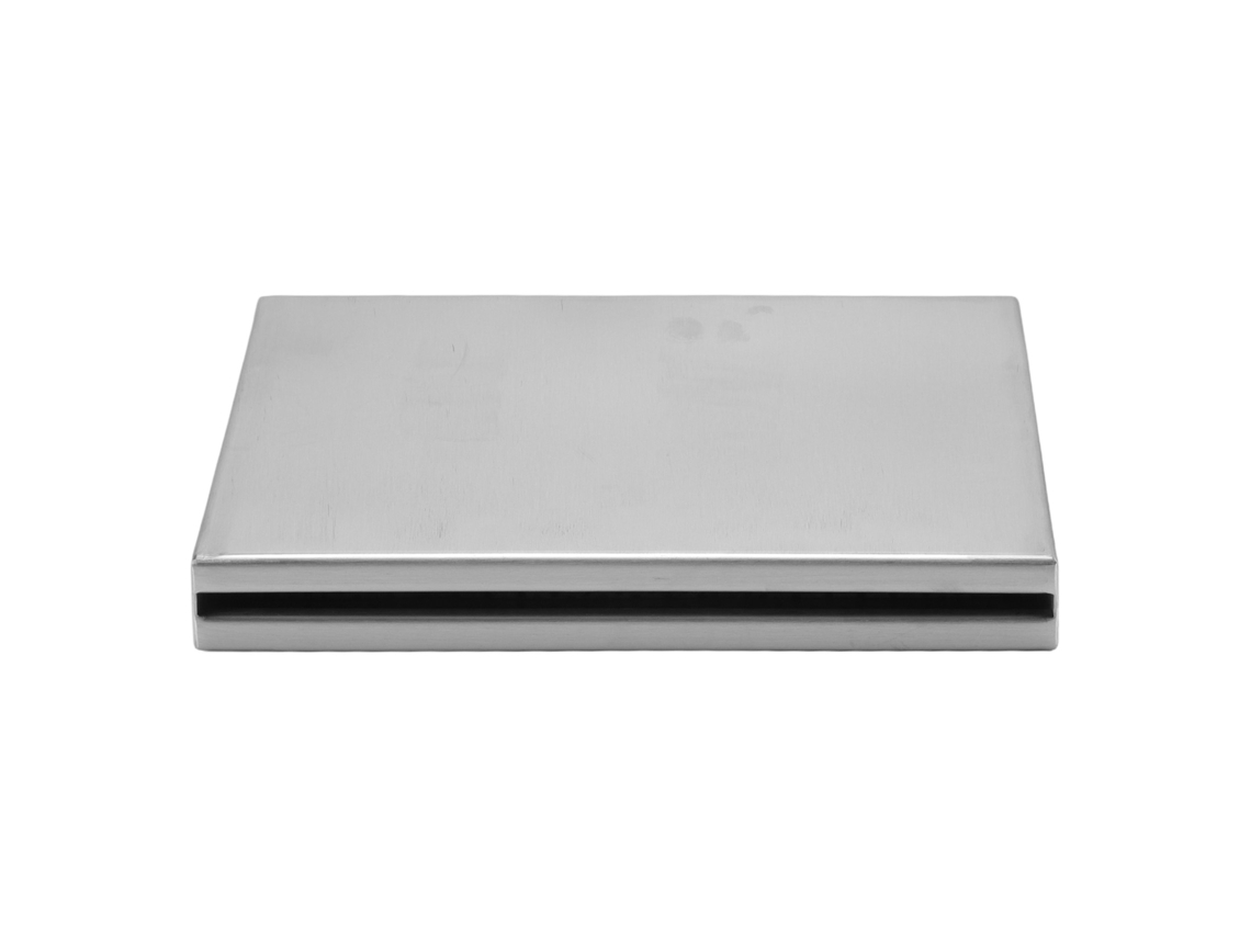 Fontana Retangular Cascata Aço Inox 12v Led Piscina Jardim