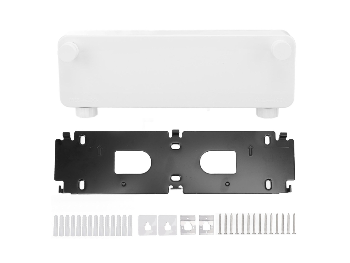 Prateleira de chapéu de aço inox com 20 clips S/MARCA