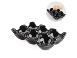 Porta Ovos De Cerâmica, Suporte Decorativo Com 6 Divisórias Para Geladeira, Cozinha Ou Restaurante, Em Porcelana