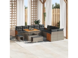 Vidaxl Conjunto De Sofá De Jardim 17 Unid. 12-número De Lugares