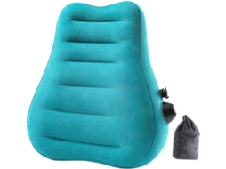 Lurelia Almofada Lombar Para Costas Ergonómico Inflável Lavável Azul
