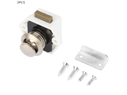 3pcs Travas De Botão Para Armário E Barco Latch De Segurança Para Gaveta Branco