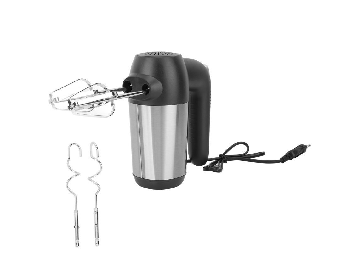 Batedor Elétrico de Mão 450w Aço Inox 304 5 Marchas com Varas de Mistura para Cozinha S/MARCA