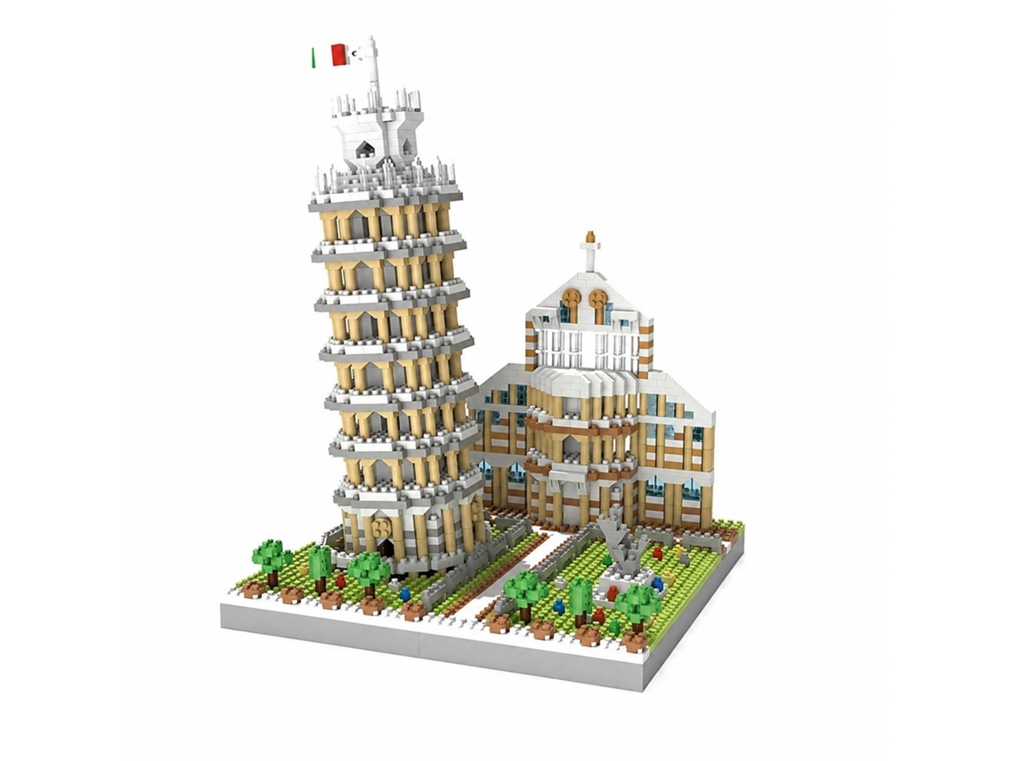 Modelo De Miniblocos De Construção (torre De Pisa)