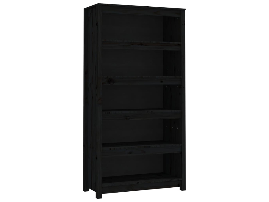 Book Cabinet, Book Cabinets Vidaxl Preto Madeira De Pinho (n/a)
