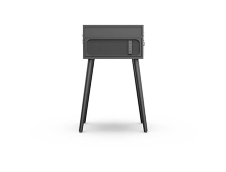 Plataforma Giratória de Vinil RYGHT Alto em Suportes Preto Alto-Falante Bluetooth Integrado