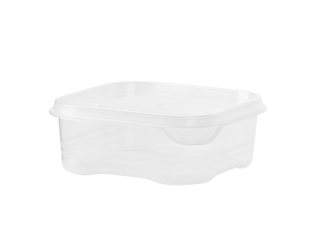 2pcs Recipiente para Freezer Plástico Reutilizável Transparente Empilhável Grande Capacidade | S/MARCA