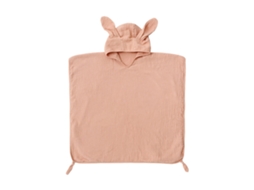 Mali toalha Infantil com Capuz de Algodão 4 Camadas Absorvente Gato Orelha Rosa