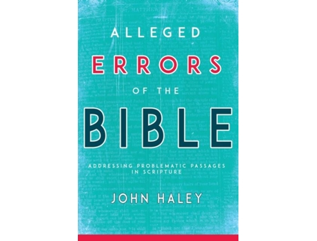 Livro Alleged Errors of the Bible de John Haley (Inglês)