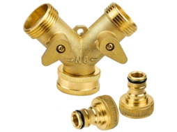 Conector Y de Latón 2 Vías 3/4" S/MARCA