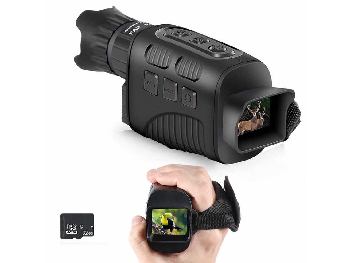 Visor Digital Noturno Monocular 10x 960p Ir 32g Tf Caça Vida Selvagem Preto Bestvite