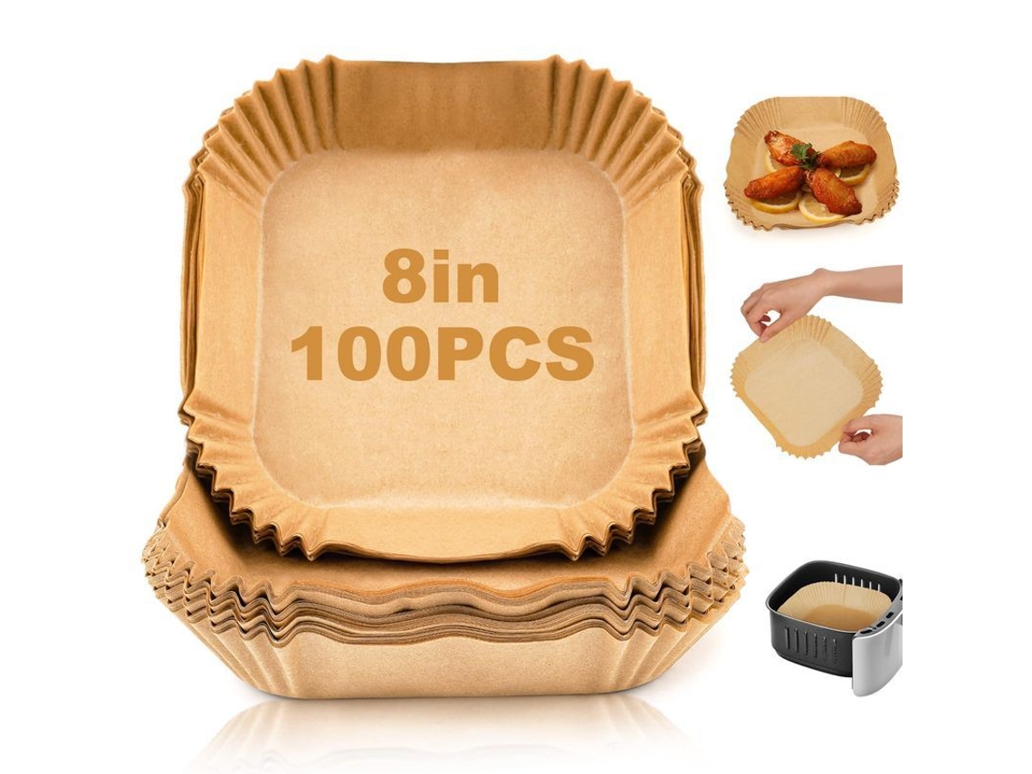 Papel descartável para air fryer 100pcs liners quadrados 20x4.5 NOVA LINE