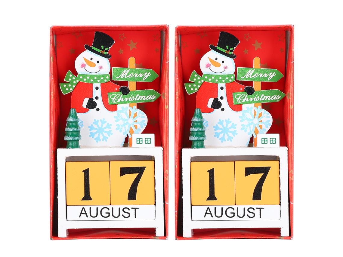 Laxiscreed Calendário De Advento De Madeira Para Contagem De Dias De Natal E Presentes Festivos