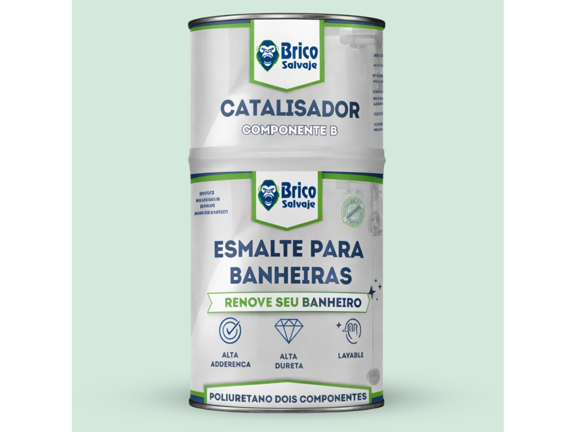 Tinta para banheira e base de duche verde claro Crawford Mate | BRICOSALVAJE