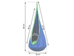Cadeira Suspensa Cocoon Neo Sport Turquesa