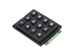 Aetheria módulo de Teclado Externo com 12 Botões 3x4 Push Buttons para Microcontrolador Mcu